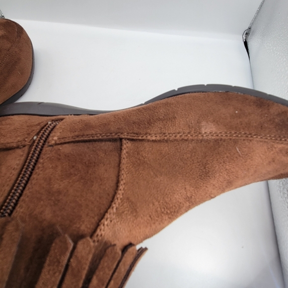 Comfortview Women's The Marion Shootie 7.5 WW Brown Flats Padded Insoles Suede - Picture 11 of 11